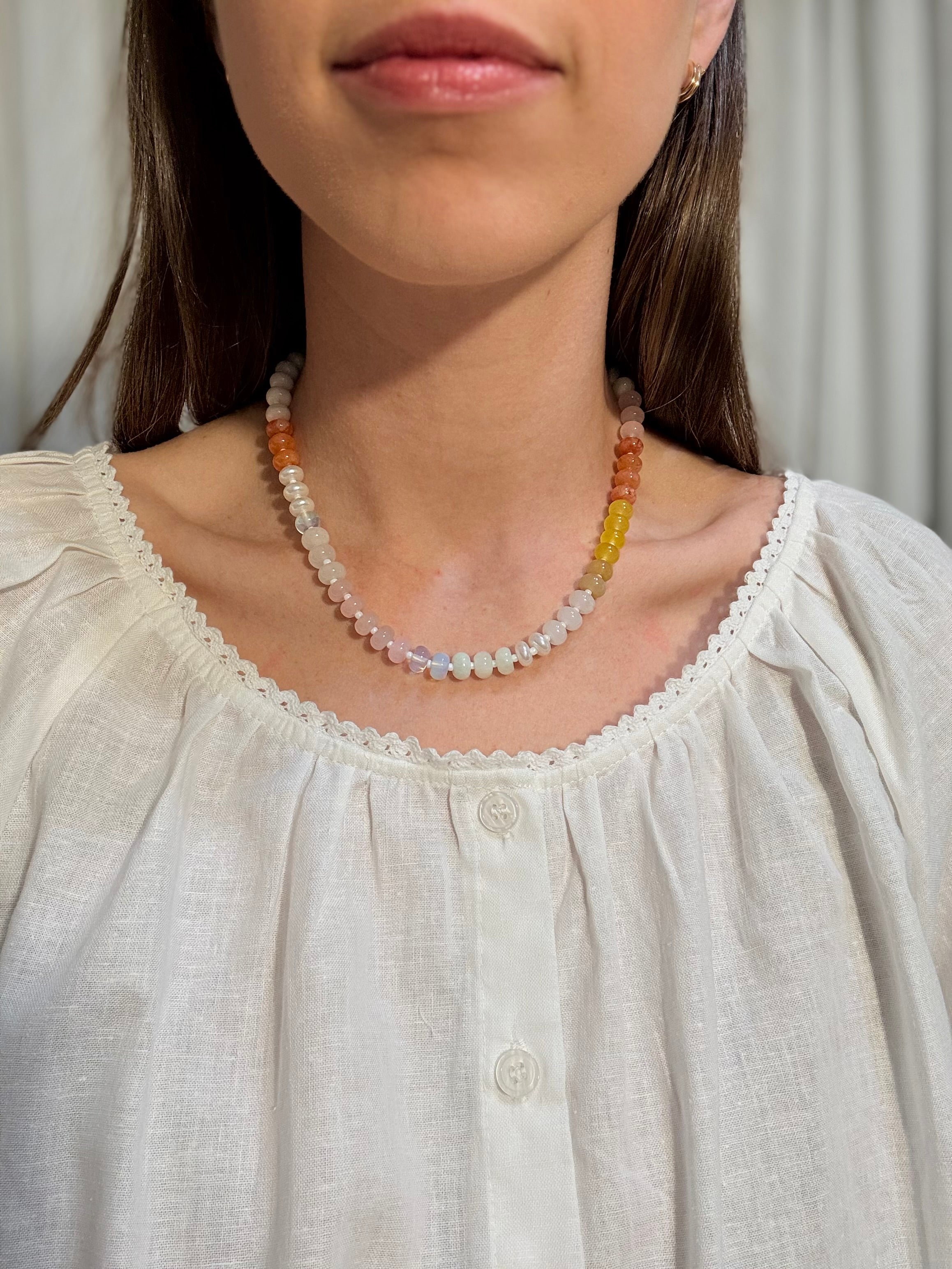 Semi Precious Bead Necklace