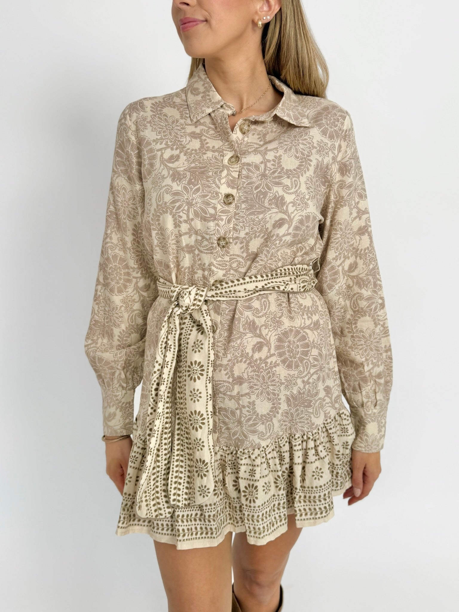 Carly Ruffled Mini Dress