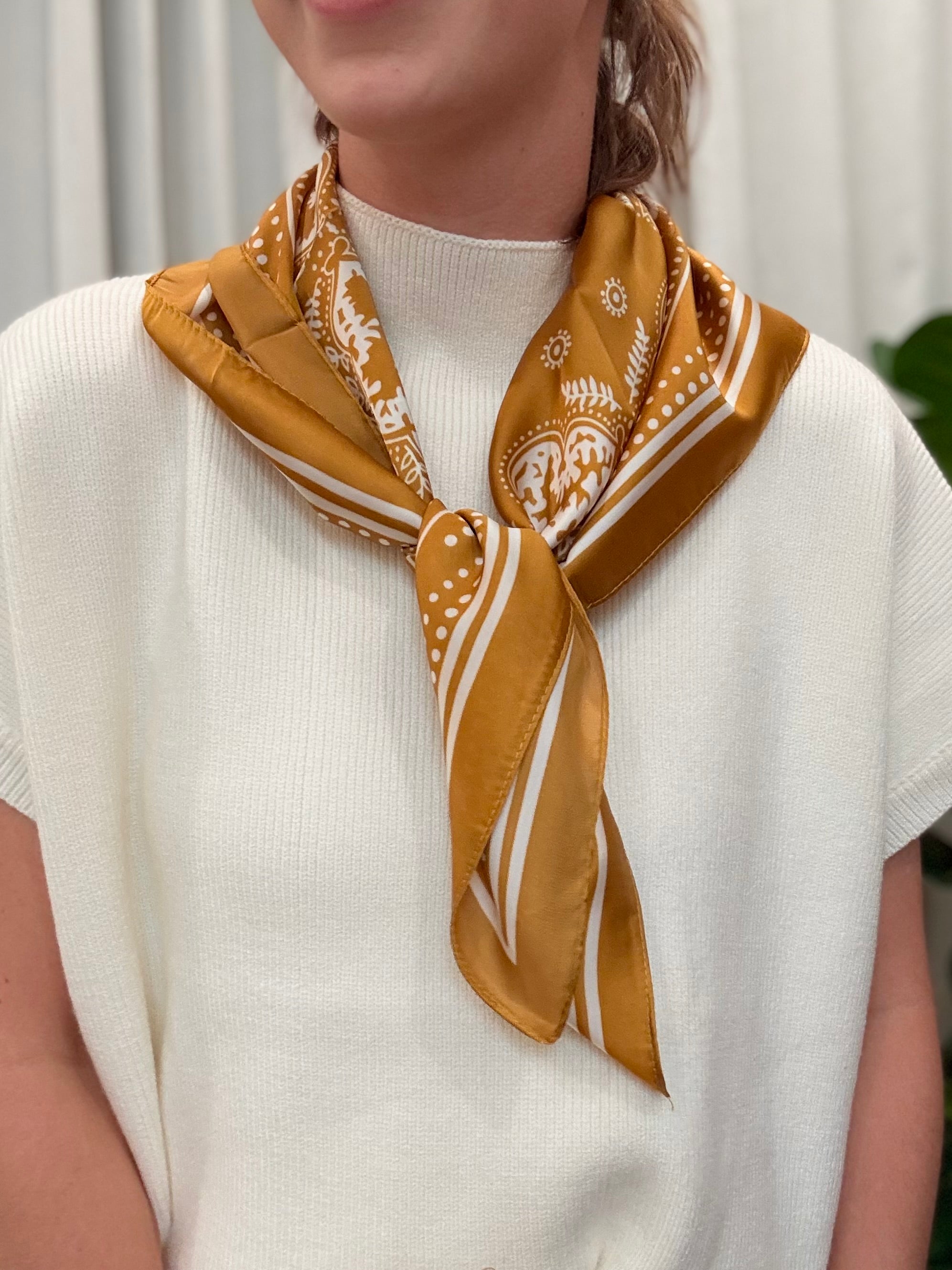 Mustard Bandana Scarf