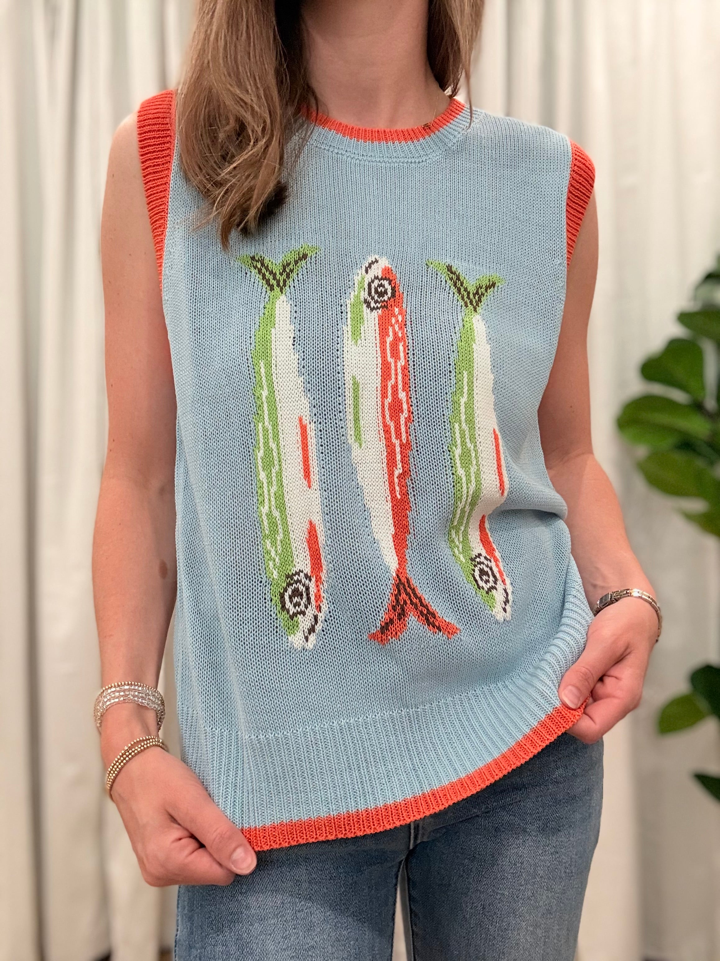 Fish Knit Top