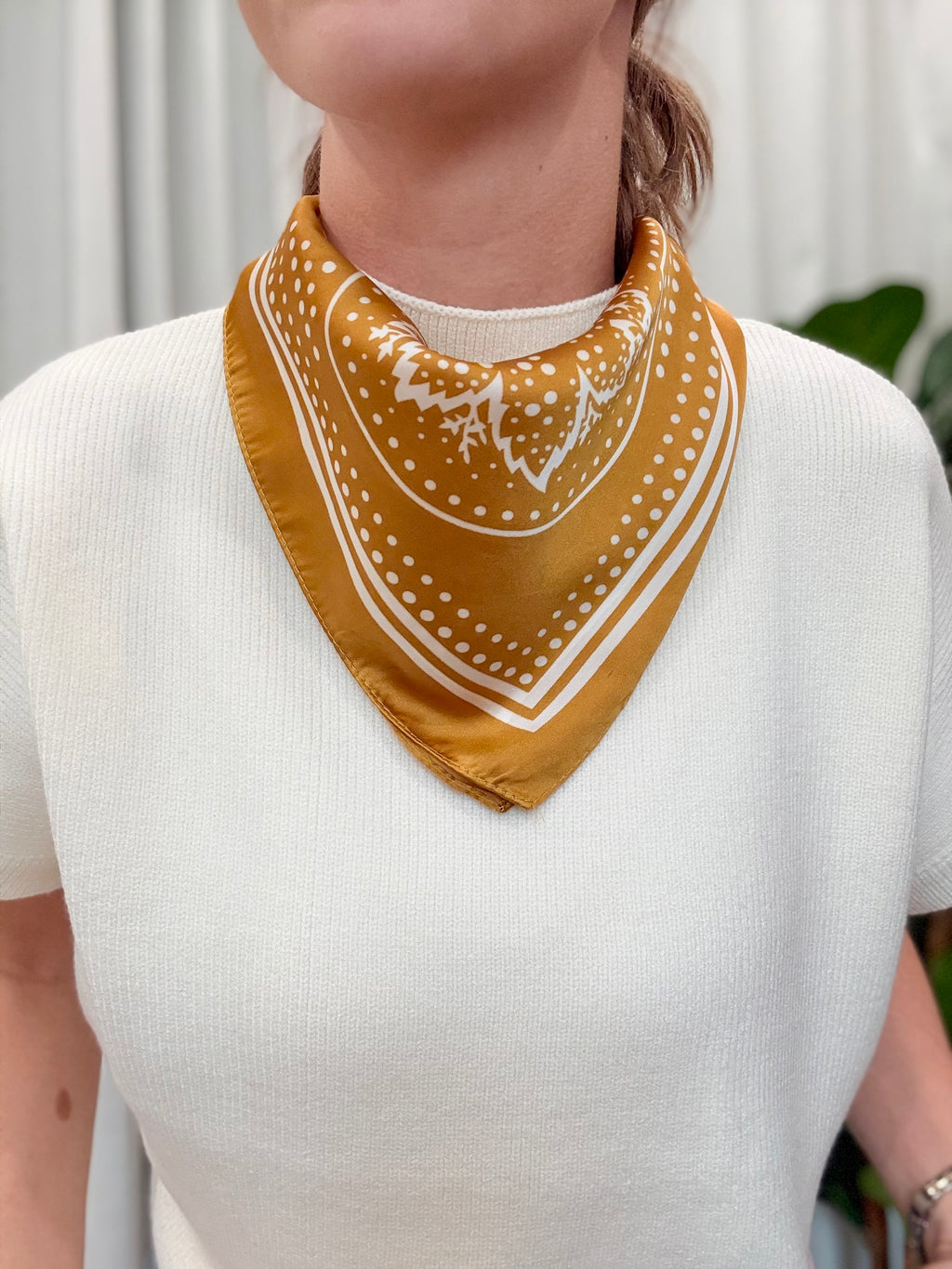 Mustard Bandana Scarf