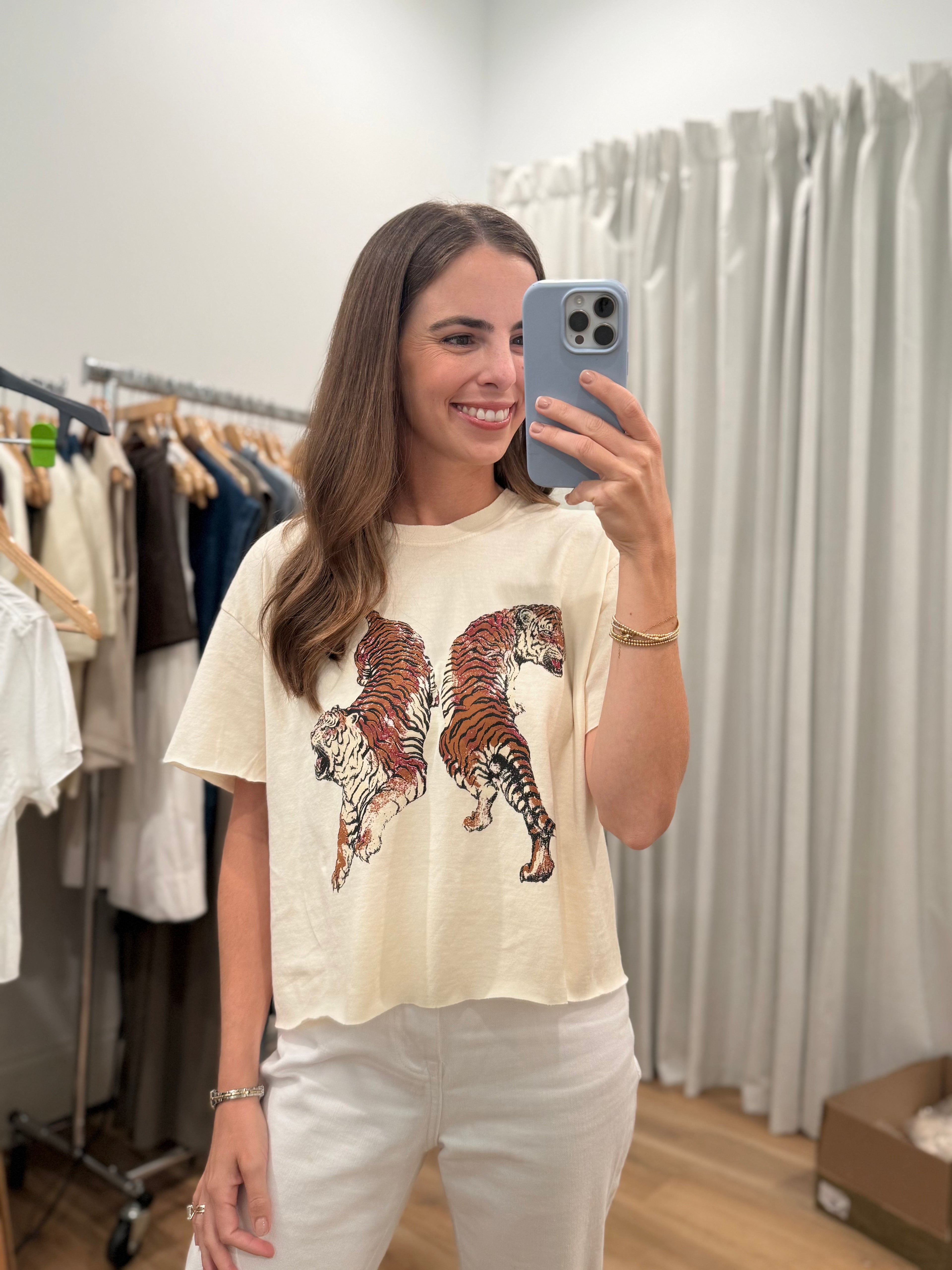 Tiger Graphic Tee Ivory
