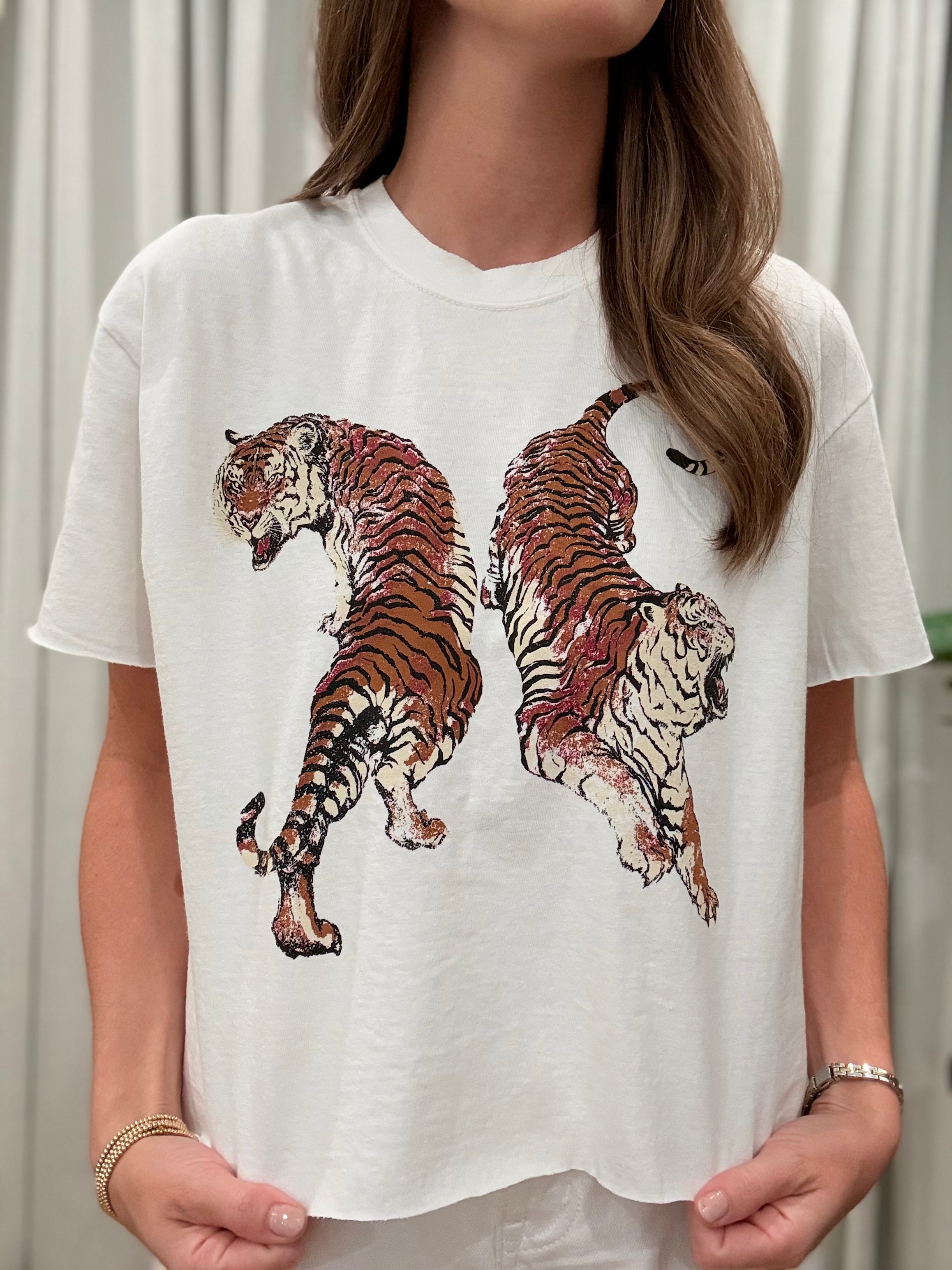 Tiger Graphic Tee White