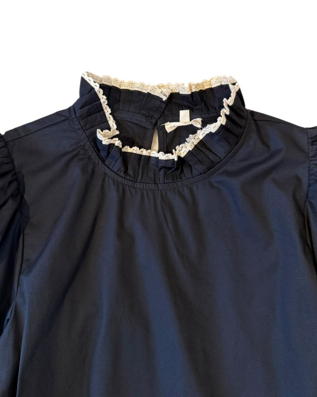 Black Embroidered Top