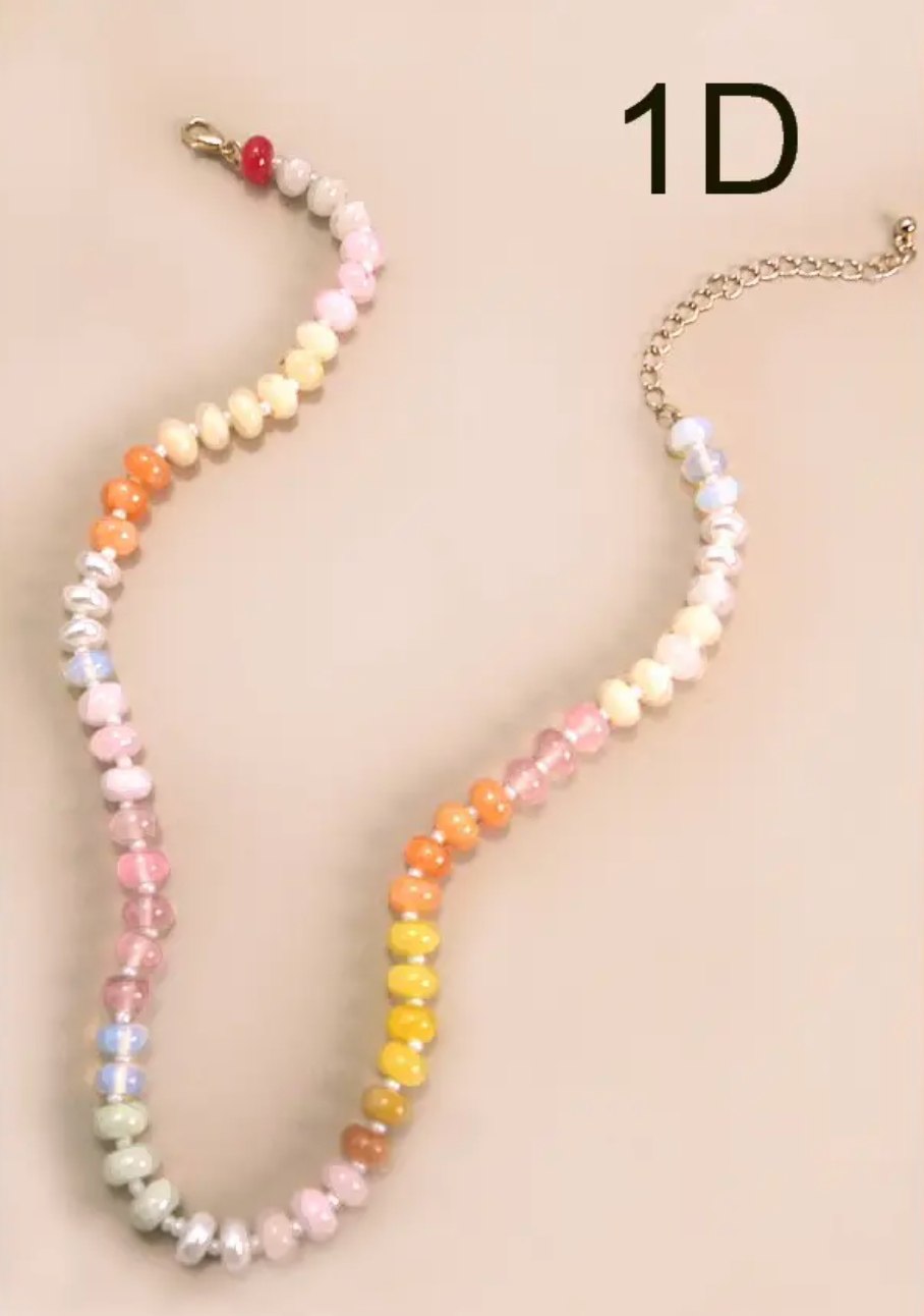 Semi Precious Bead Necklace