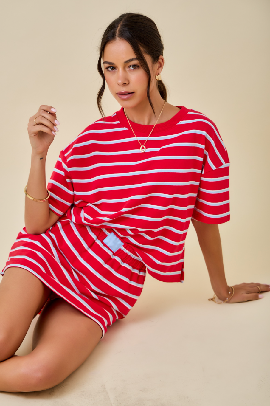 PREORDER* Striped Skort Set