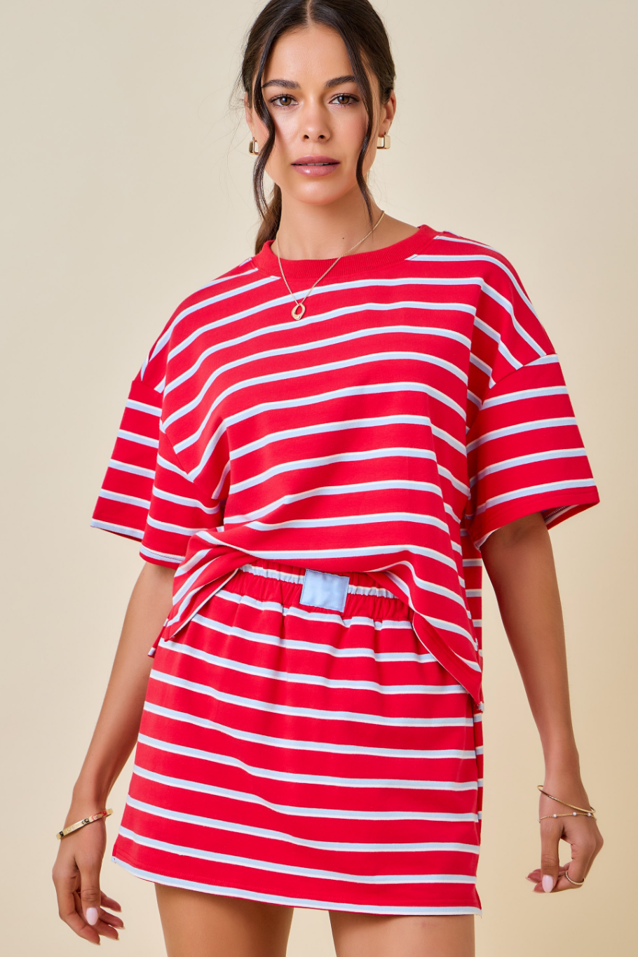 PREORDER* Striped Skort Set