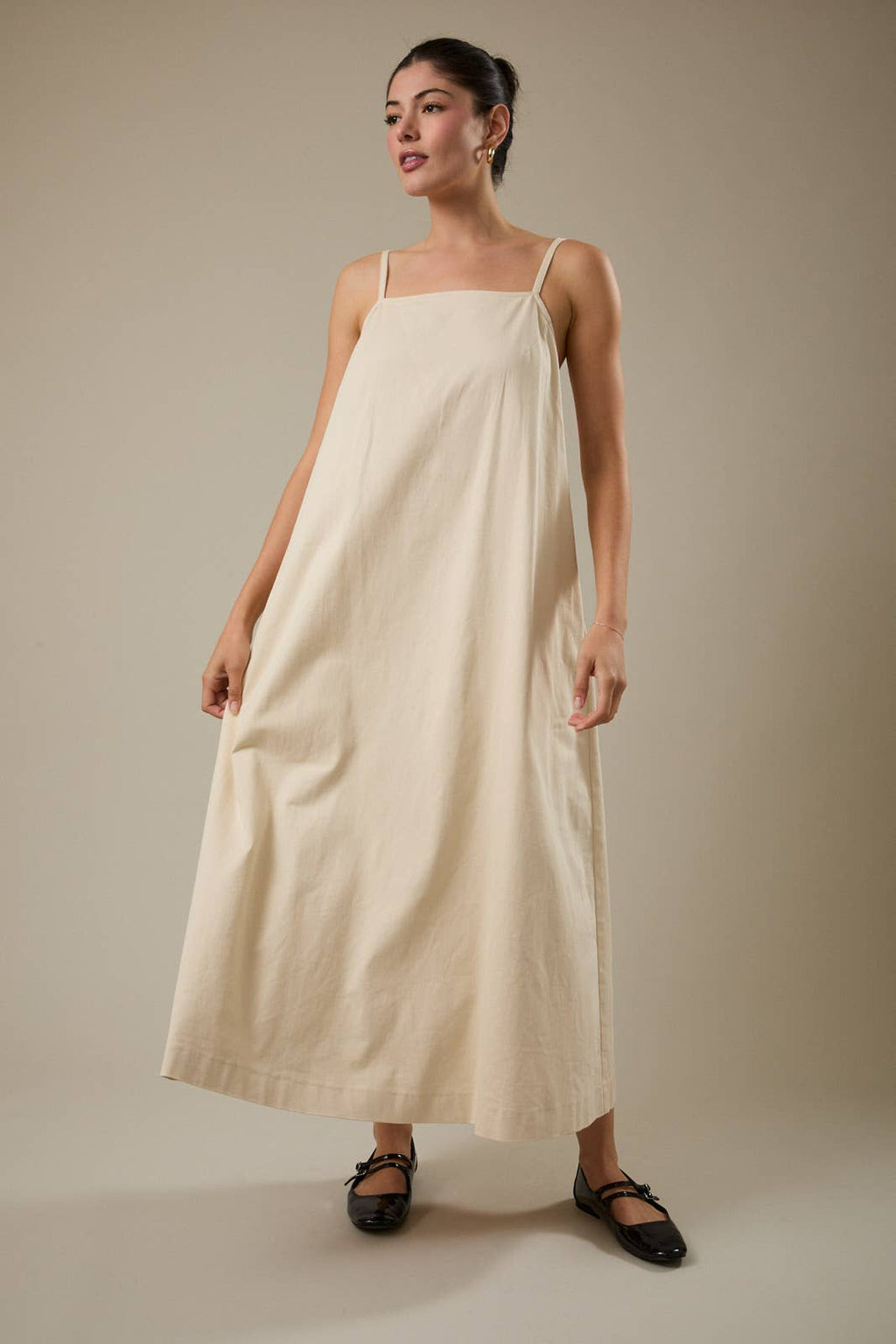 Beige Midi Dress