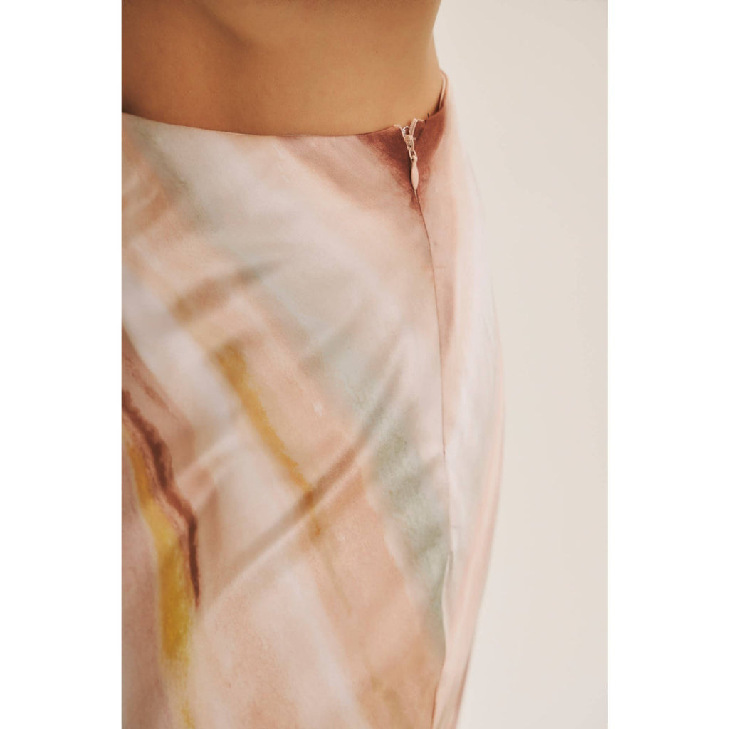Satin Midi Skirt