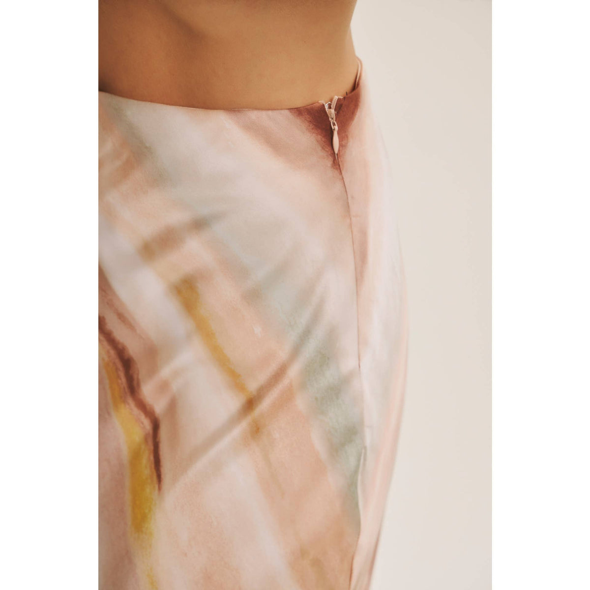 Satin Midi Skirt