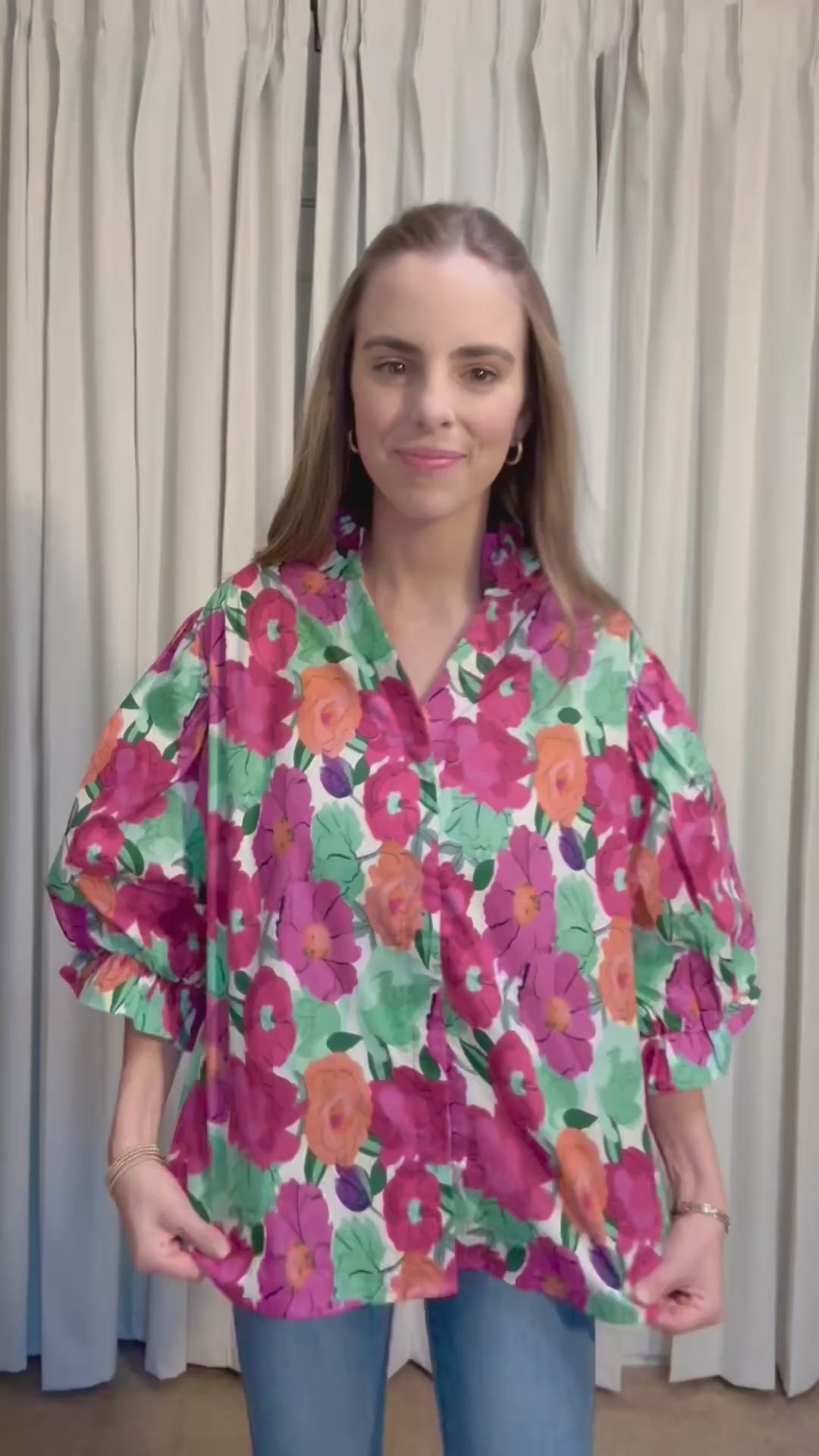 Victoria Floral Top