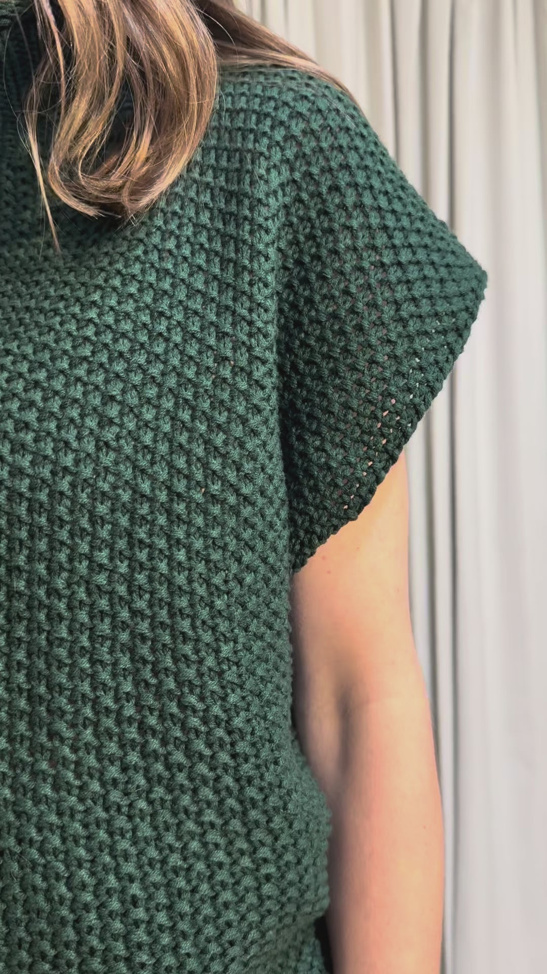 Green Mock Neck