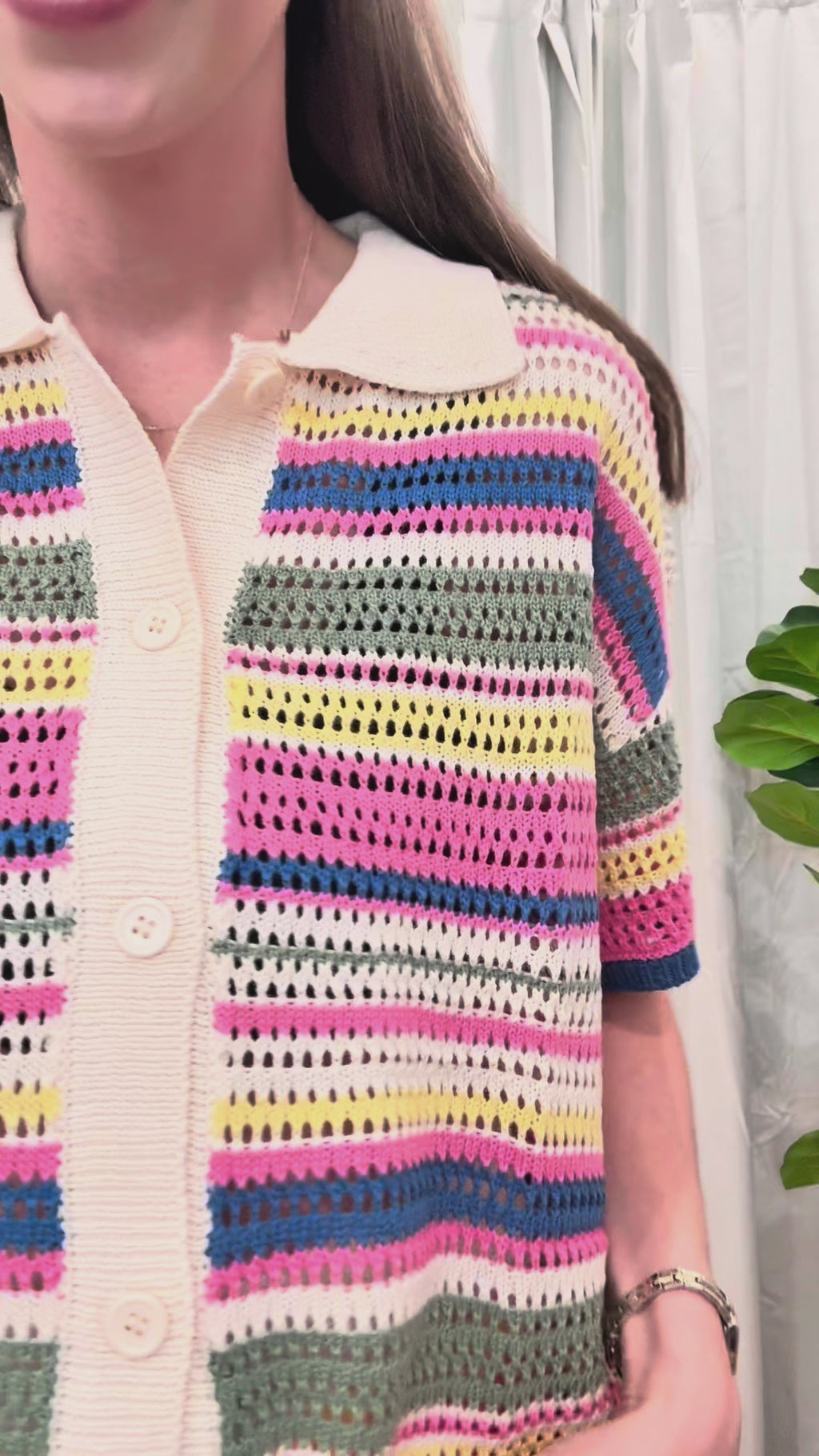 Crochet Button Down