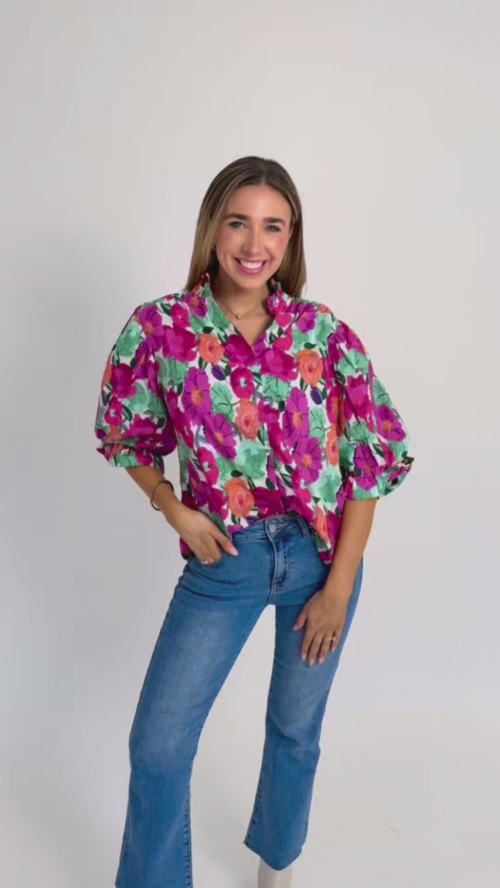 Victoria Floral Top
