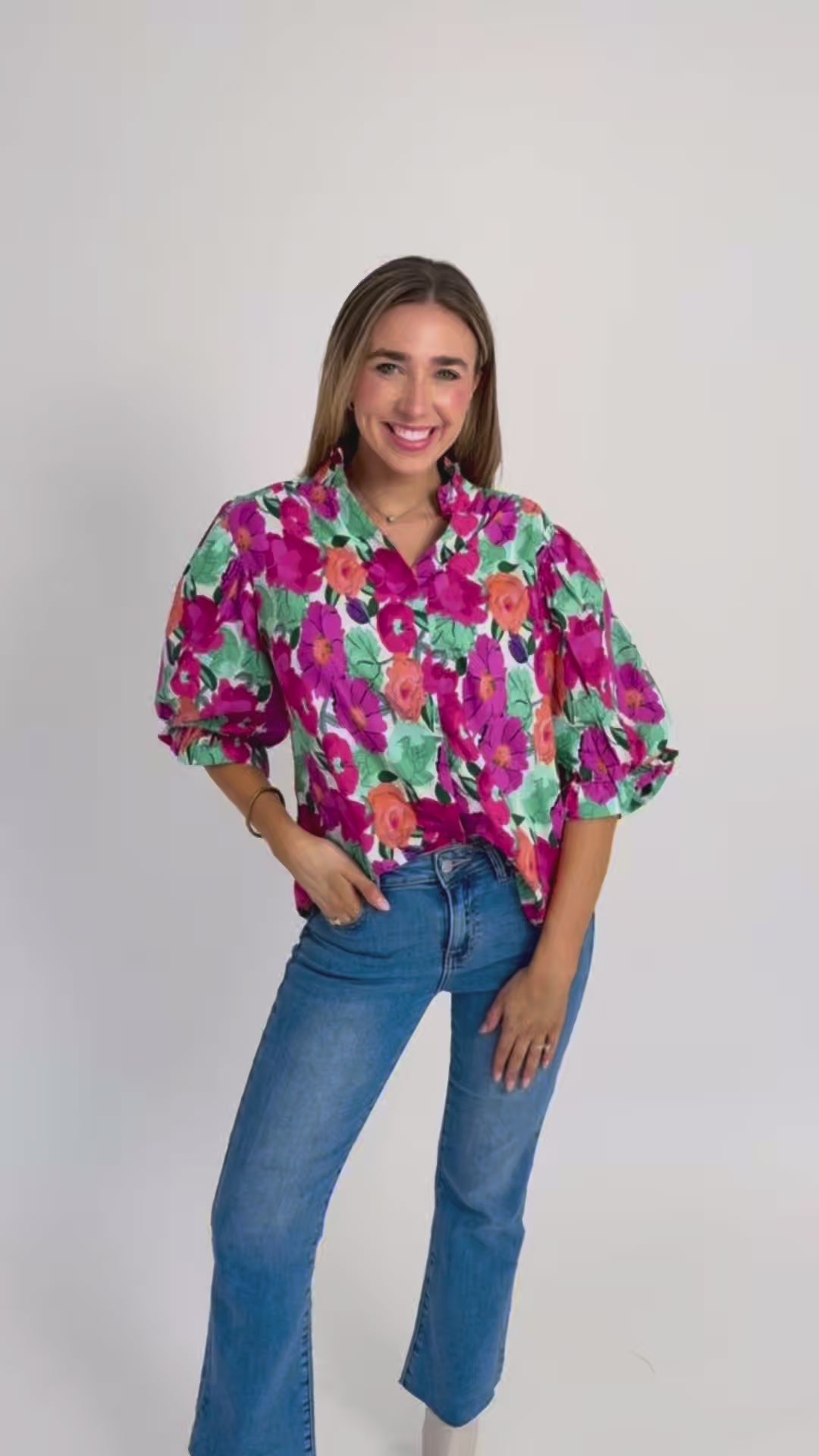 Victoria Floral Top