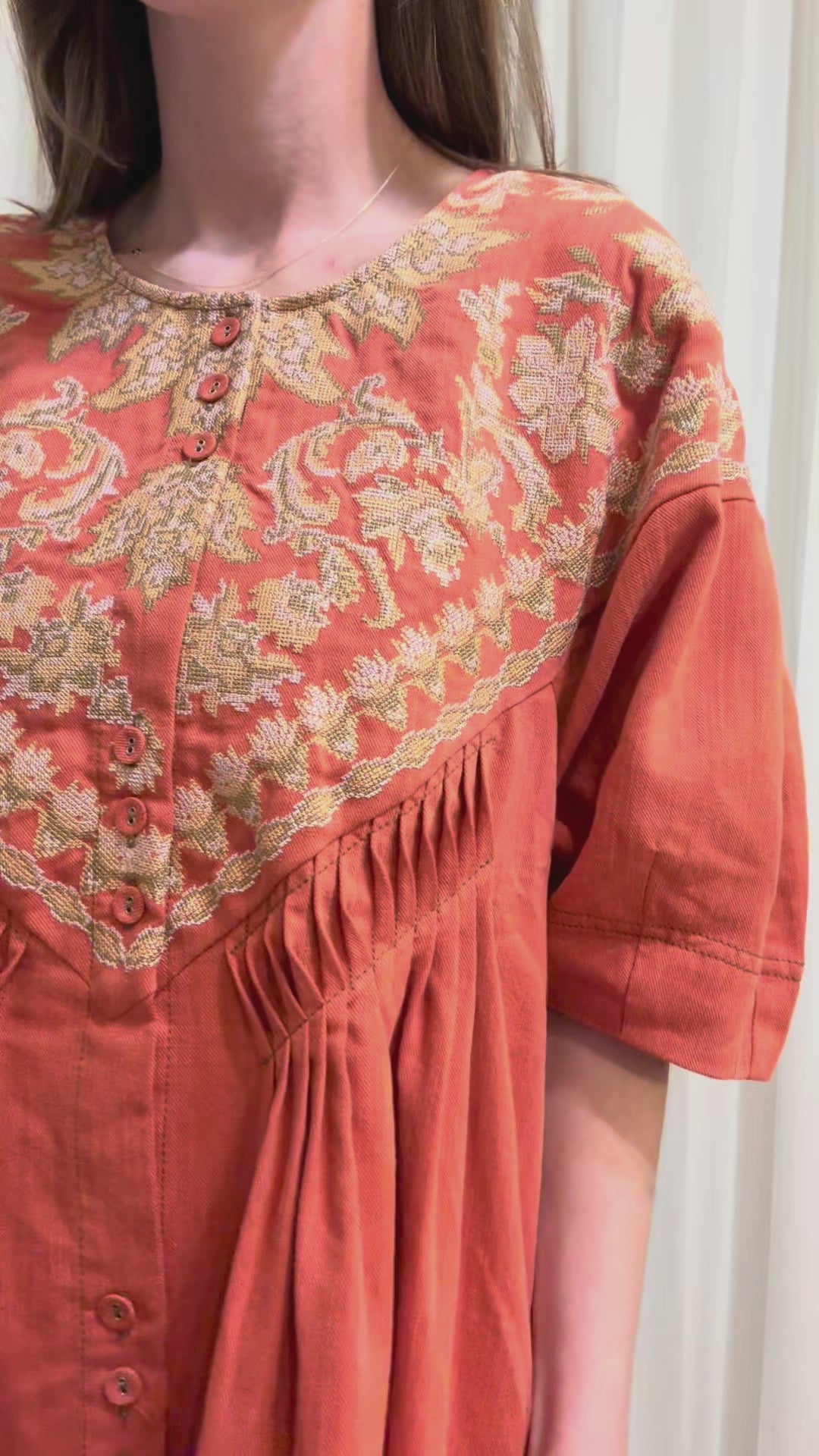 Embroidered Tunic Dress