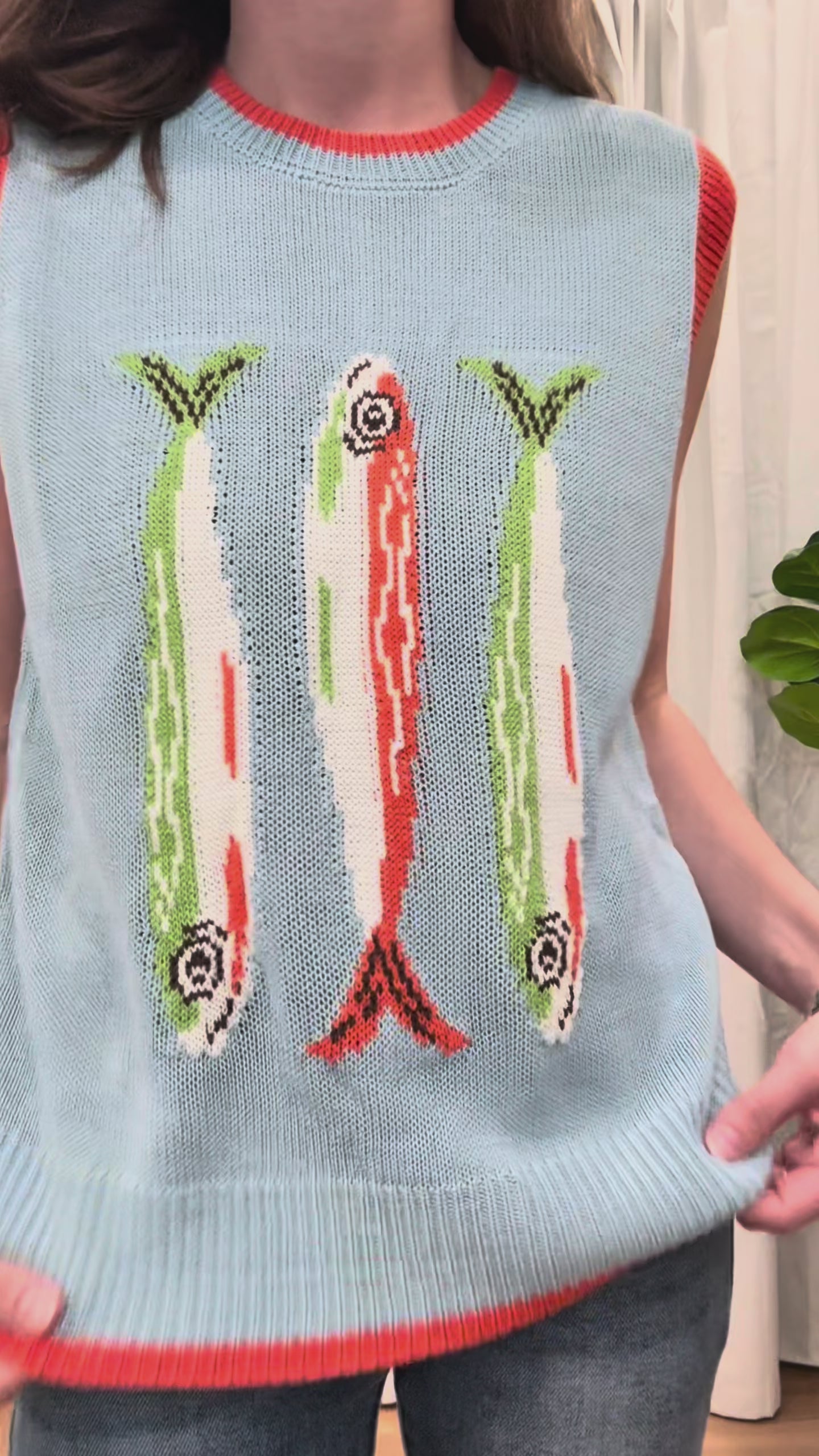 Fish Knit Top