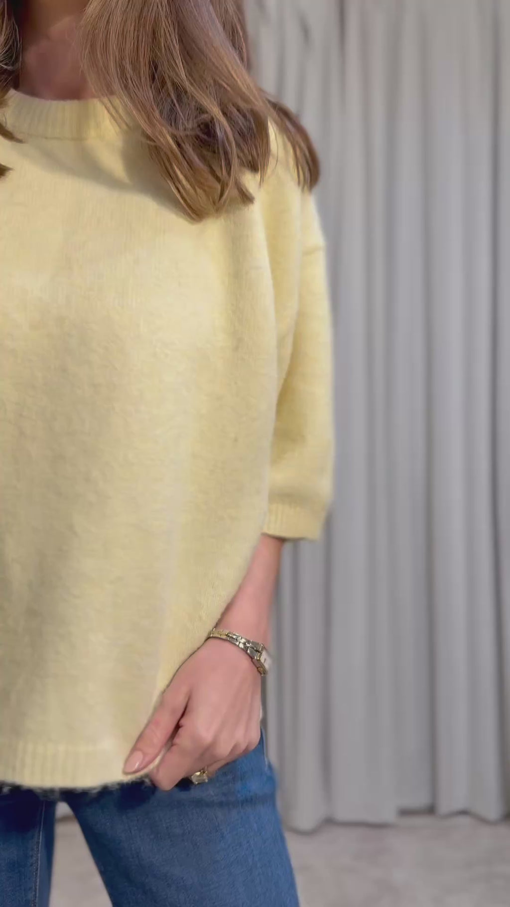 Yellow Sweater Top