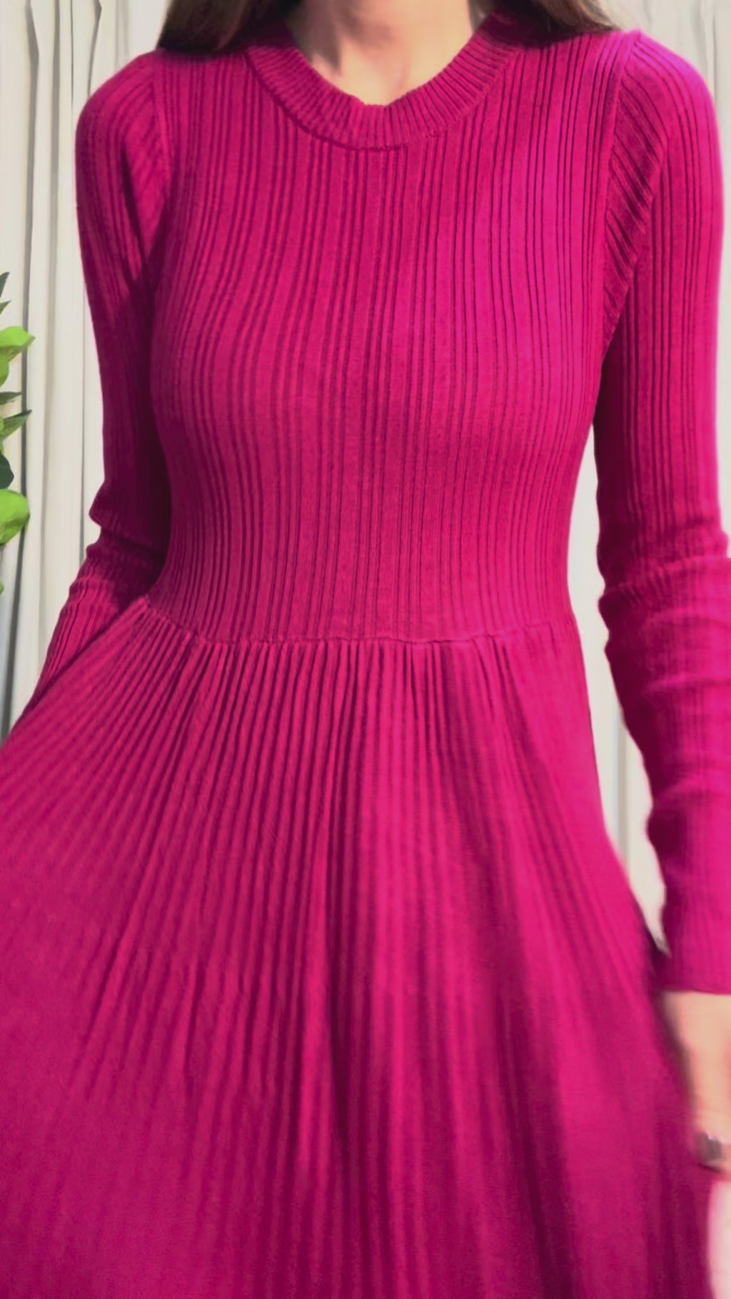 Ribbed Sweater Dress