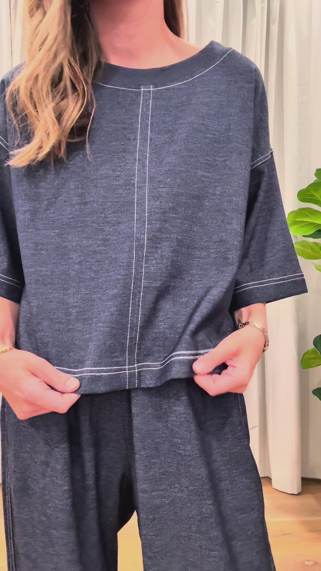 Denim Lounge Set
