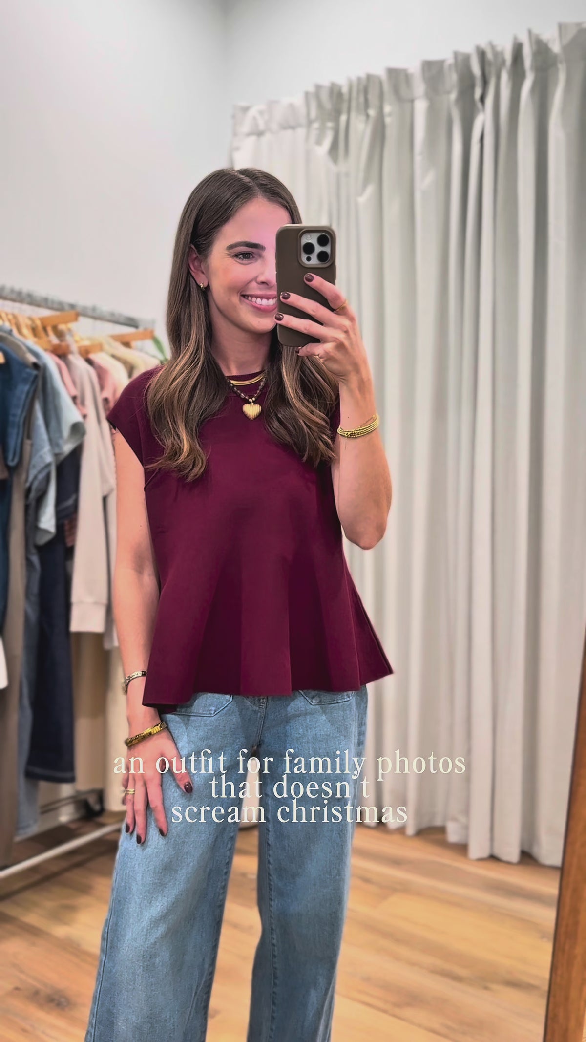 Flared Knit Top