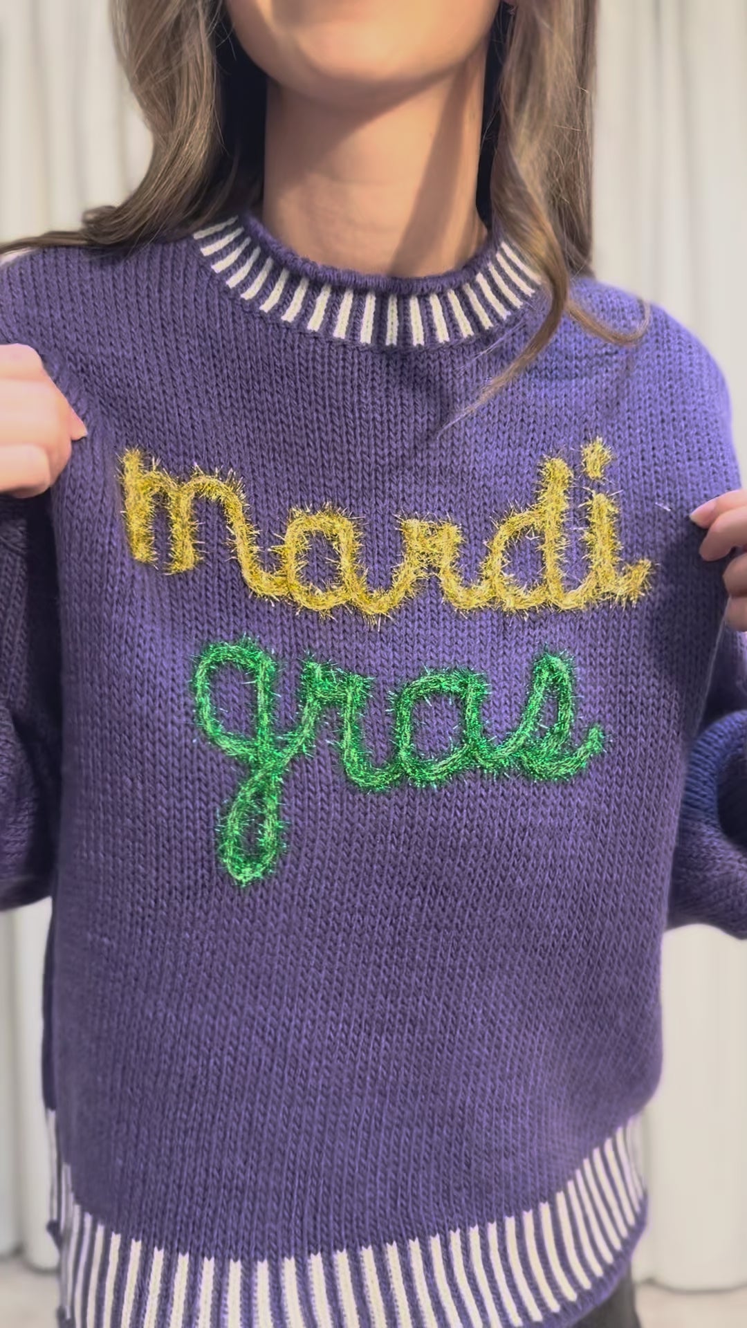 Mardi Gras Sweater