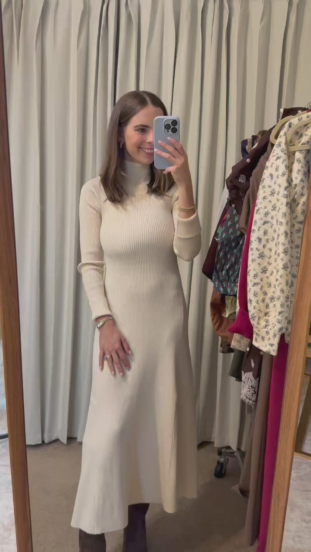 Flared Midi Dress