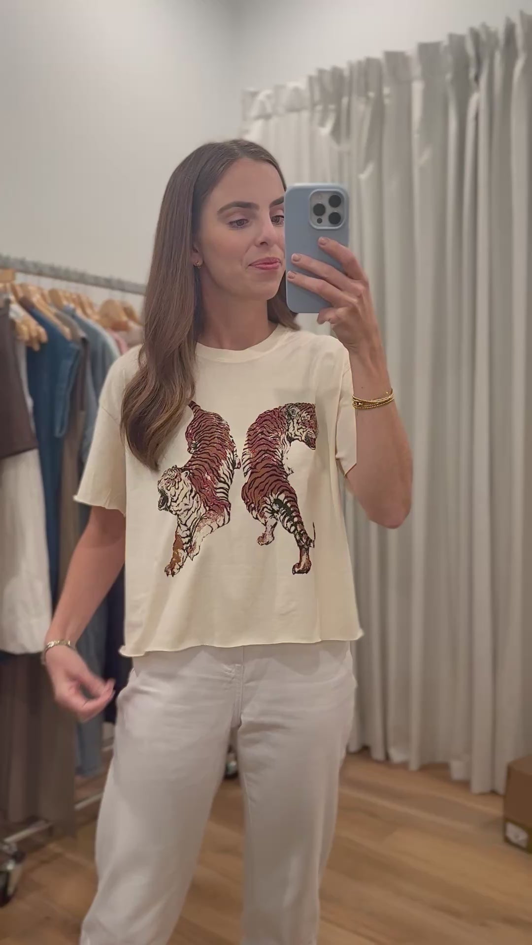 Tiger Graphic Tee Ivory
